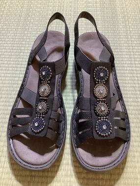 Ladies Rieker Regina G9 Sandals EUR 40 Women's Embellished Flat Sandals